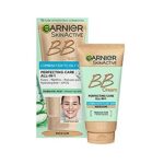 NEW & IMPROVED Garnier Oil-Free Perfecting All-in-1 BB Cream, Shade Medium, Tinted Moisturiser SPF25, Mattifies Skin & Evens Complexion, With Hya