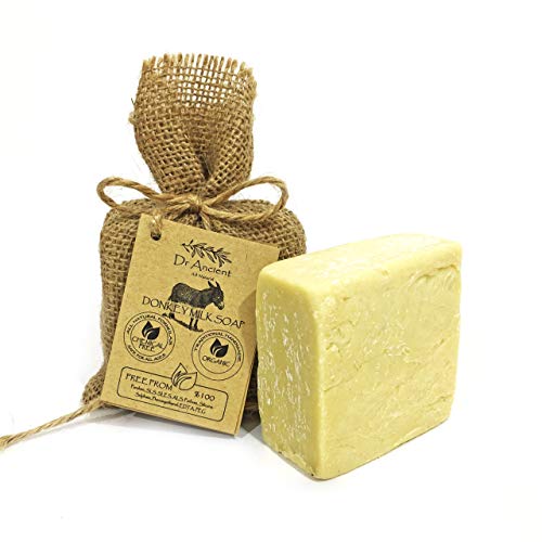 Dr.Ancient Donkey Milk Soap Bar Organic Natural Traditional Handmade Antique - Anti Ageing Skin Lightener, Moisturizer - Absolutely No Chemicals!