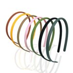 7 Pack Headband Hair Bands for Women Girls 7 Colors Alice Band Plastic Matte Headband Teeth Comb DIY Skinny Headbands ​Hair Hoop Sport Hair Acces