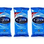 3x Cussons CAREX Refreshing Cleansing WIPES Hand Face & Body 15's Pocket Travel