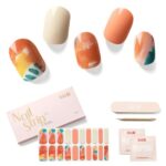 NAILOG Semi Cured Gel Nail Strips (20 Extra Long Nail Stickers) | Glossy & Long Lasting Soft Gel Finish Nail Wrap| Masterpiece