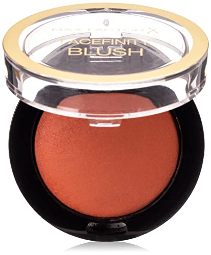 Max Factor Compact Blush Cheeky Coral 35 - Marbled Blush for the Perfect Glow - Multi-Tonal Powder Blush - Apricot
