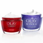 Olay Moisturiser Skin Care Sets & Kits, Womens Gift Sets, Retinol24 Night Cream 50ml & Regenerist Face Cream, 50ml, Instantly Hydrates For 24H