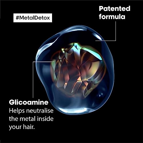 L’Oréal Professionnel Metal Detox Hair Mask, Protects Coloured Hair From Damage, For Smooth, Strong & Shiny Looking Hair, Rich & Creamy Texture,
