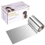 Fuyamp 1 Pack 15 M Foil Silver Hair Foil, Aluminium Hair Foil Silver Hairdressing Foil for Hair Highlighting and Coloring, 10 cm Width Hair Foil