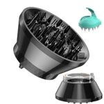 Universal Collapsible Hair Diffuser,Hair Dryer Diffuser for Curly Wave and Natural Hair, Diffuser Attachment for Hair Dryer,Profession Blow Dryer