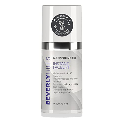 Beverly Hills Mens or Womens Instant Facelift and Eye Tuck Serum for Dark Circles and Puffy Eyes