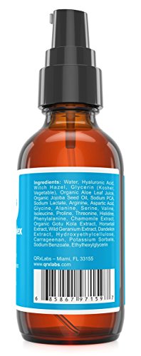 QRxLabs Peptide Complex Serum/Collagen Booster For The Face With Hyaluronic Acid And Chamomile Extract - Anti Aging Peptide Serum, Reduces Wrinkl