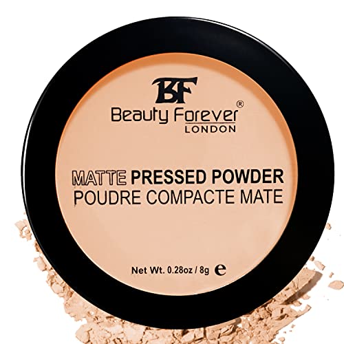 Beauty Forever Matte Pressed Powder, Oil Free & Lightweight, 8gms (01 TRANSPARENT)