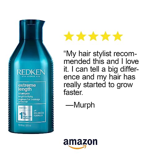 REDKEN Shampoo, Biotin, For Longer, Stronger Hair, Extreme Length, 300 ml