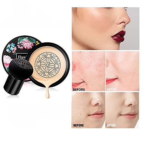 BB Mushroom Head Air Cushion CC Cream Foundation Cover Concealer Makeup Moisturizing Brightening Pigment Liquid Foundation, Even Skin Tone Makeup