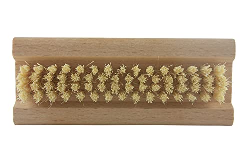 Lilywoods Extra Tough Wooden Nail Brush with Strong Cactus Double Sided Bristles