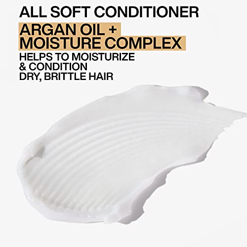 REDKEN | All Soft Hydrating Shampoo, Conditioner 300ml and Moisture Restore Leave In Treatment 150ml for Ultimate Immediate Hydration & Shine