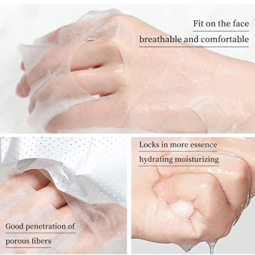 Hydrating Face Mask,Hydrating Moisturising Face Sheet Masks Nourishing Improves Skin Face Care,Face Mask Set for Dehydrated, Dull and Tired Skin,