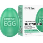 Salicylic Egg, Natural Salicylic Acid Soap 100g by Procoal - Salicylic Acid Face & Body Wash For Combination, Oily, Blemish Prone Complexion, Veg