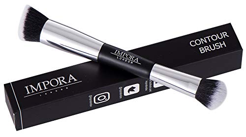 Foundation Makeup Brush - Buffing, Blending, Highlight, Contouring. Contour Brush for use with Cream, Powder, Blush, Liquid Foundation, Concealer