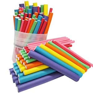 xnicx 47pcs 7" Hair Curler Hair Rollers Bendy Foam Curler Rollers Flexi Curling Rods Heatless Curlers for Long,Short, Wave Hair Heatless Curls no