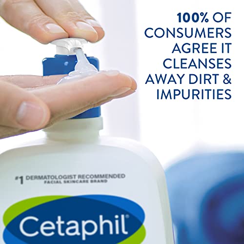Cetaphil Oily Skin Cleanser, 473ml, Face Wash, For Combination to Oily Sensitive Skin, With Niacinamide