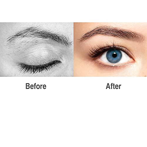 Eyebrow Trimmer Scissors with Comb, Professional Precision Trimmer Eyebrow Eyelash Hair Remover Cut Scissors Beauty Tool for Men Women (Black)