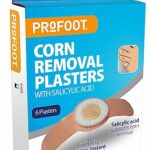 PROFOOT Corn Removal Plaster ideal for relief and removal of Corns and Callouses,6 Count (Pack of 2)