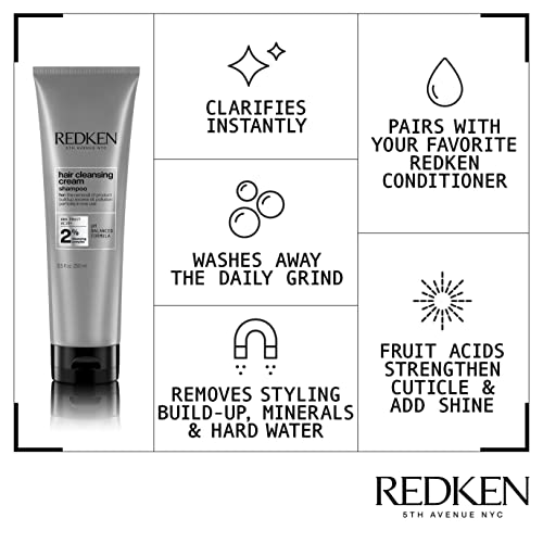 REDKEN Shampoo, Fruit Acids, Removes Impurities, Product build-up, Hair Cleansing Cream, 250 ml