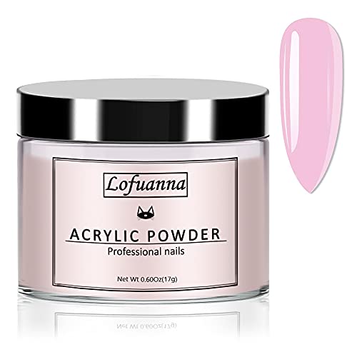 Lofuanna 17g Professional Clear Acrylic Powder Salon Quality Acrylic Nail Powder for Nails Extension Nail Art System for Home/Salon