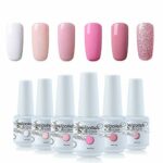 Vishine 6Pcs Soak Off LED UV Gel Nail Polish Varnish Nail Art Starter Kit Beauty Manicure Collection Set C001