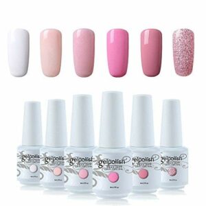 Vishine 6Pcs Soak Off LED UV Gel Nail Polish Varnish Nail Art Starter Kit Beauty Manicure Collection Set C001