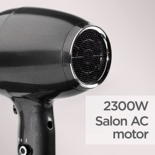 BaByliss Platinum Diamond 2300W Professional AC Motor hairdryer, ultra-fast drying, Ionic, Diffuser