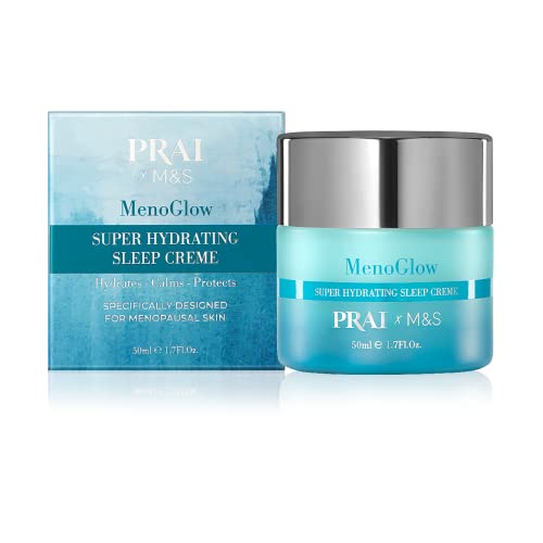 MenoGlow Super Hydrating Sleep Creme, 50 ml - Overnight Moisture for Perimenopause Menopause, Anti-Aging Night Face Cream