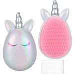 RosewineC Unicorn Detangle Hairbrush Tangle Teaser Hair Brush, Women and Girls Detangling Brush for Thick, Wavy, Curly or Thin Hair