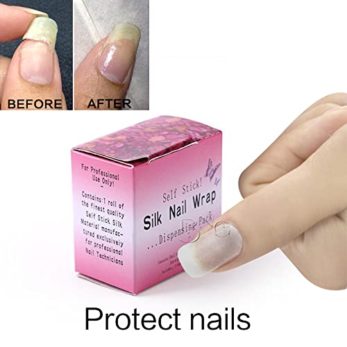 BNG Nail Sticker Repair Fiberglass Silk Wrap Self Adhesive Professional Nails Hardener Strengthener Protector Reinforce Extension Nail Art Tool f