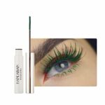 HANDAIYAN Mascara,Green Mascara,Slim Mascara,Highly Pigmented,Waterproof,No Smudge,Won't Clump for Halloween Christmas（07#Green）