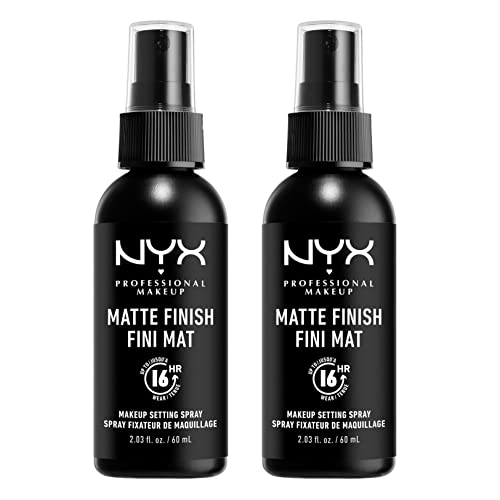 NYX Professional Makeup Setting Spray, Long Lasting Formula, Vegan, Matte Finish, 60 ml