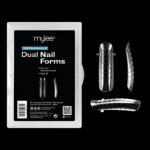 Mylee Dual Nail Forms - 12 Sizes to choose from - Reusable, 120 nail forms for multiple applications - Acrylic Nail Molds, For Polymer Gel Nail E