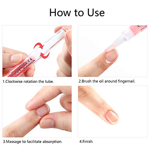 Nail Nutrition Pen,6PCS Nail Cuticle Oil Pen Set Nail Nutrition Oil Nail Care for Repairing Cracked & the Dry Cuticle (Mix Flavors)