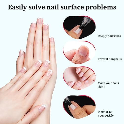 Refillable Nail Oil Pen Pack, 3Pcs Cuticle Oil Pen, Reusable Empty Pinch Press Pen Portable Sub-Bottling Pen to Oil, Liquid Foundation, Cosmetics