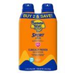 Banana Boat Sunscreen Sport Performance, Broad Spectrum Sunscreen Spray - SPF 50-6 Ounce Twin Pack