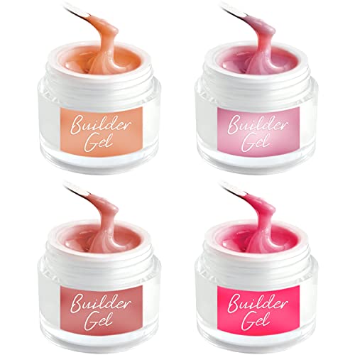 Builder Gel (UK Company) Gel Nail Builder In A Bottle 4 Pack