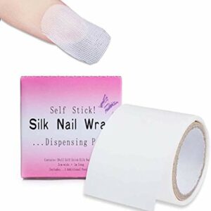 1 Roll Nail Repair Fiberglass Silk Wrap Self Adhesive Anti Damage DIY Strong Protect Reinforce Extension Sticker,Nail Repair Reinforce Nail Prote