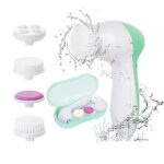 Facial Cleansing Brush Electric Facial Spin Brush Set with 4 Brush Heads for Gentle Exfoliating,Deep Cleansing,Removing Blackhead,Massaging Face