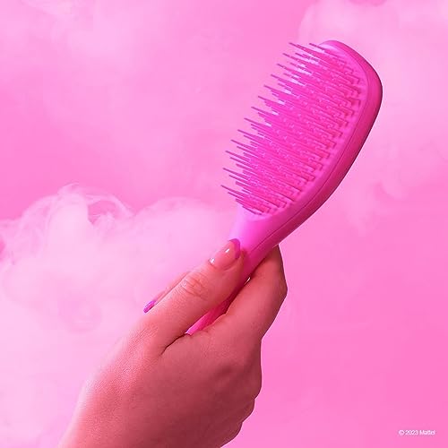 Barbie™ x Tangle Teezer | The Mini Ultimate Detangler Hairbrush for Wet & Dry Hair | Perfect for Traveling & Small Hands | Eliminates Knots & Red