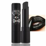 Black Lipsticks for Women Long Lasting - Matte Lipstick Highly Pigmented - Waterproof Moisturize Plumping Lip Gloss Non Stick Velvet Lipstick - U