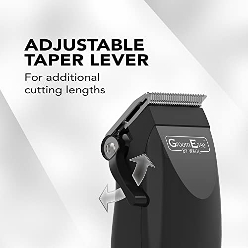 WAHL GroomEase 100 Series Clipper, Head Shaver, Hair Clippers for Men, Home Hair Cutting, Men’s Clipper Set, Male Grooming Kit, Mains Powered Cli