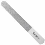 Diamond Deb Nail File, Double Sided Diamond Dust Coating 6" Stainless Steel