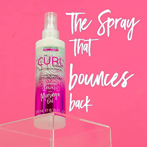 The Curl Company Curl Reviving Styling Spray (200ml) – Professionally Formulated with Nourishing Curplex with Moringa Oil. Experts in Curls & Wav