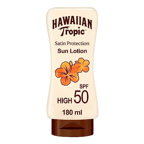 Hawaiian Tropic Satin Protection Sun Lotion SPF 50 with Mango and Shea Butter 180ml