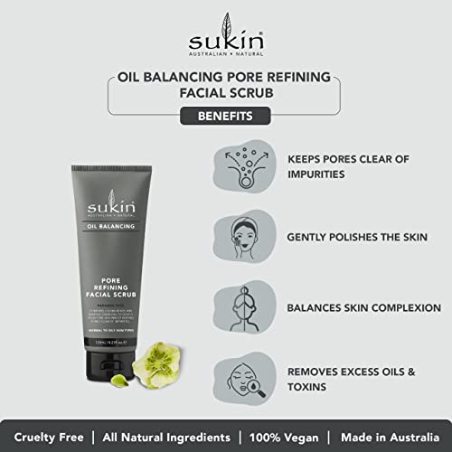 Sukin Oil Balancing Pore Refining Facial Scrub 125ml