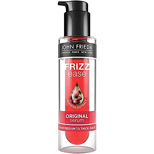 John Frieda Frizz Ease Original Serum 50ml, Hydrating Anti-Frizz Serum for Medium to Thick Hair