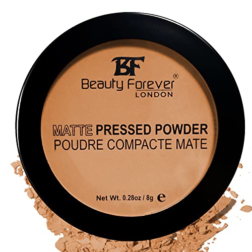 Beauty Forever Matte Pressed Powder, Oil Free & Lightweight, 8gms (01 TRANSPARENT)
